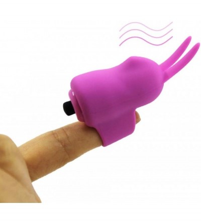 Vibrators Silicone Finger Banger Massager Vibrator Fingering Toys for Couples - Finger Shake Set (Purple) - Purple - CD18N0ID...