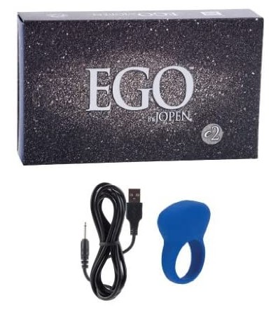 Penis Rings Ego E2 Silicone Rechargeable Multi Speed Couples Pleasure Ring Waterproof Large - CT110RCVILD $36.77