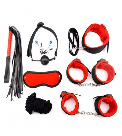Restraints 20pcs Ṡêx BDSṁ Collar Handcuff Whip Chain Slave Vǐbrätôr Bondage Set Fetish Tóy for Women Cọuplês Sṁ Tóys - Red - ...