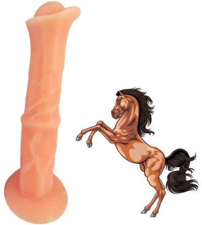 Dildos Animal Dildo- Realistic Horse Penis 12.6 inch Ultra Long Cock with Big Suction Cup Female Masturbator Vaginal Massage ...