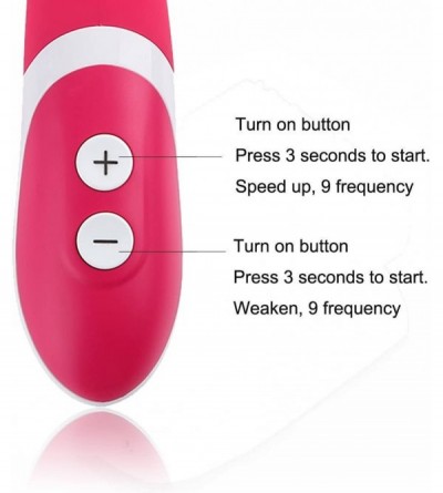Vibrators Rechargeable Waterproof Multifunctional Silicone Vibrator - 9 Patterns for Internal Stimulation - G-Spot Vibe-Clitr...