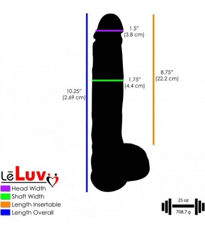 Dildos Realistic Dildo 11 Inch Suction Cup Big Firm Cock & Balls Brown - Brown - C611EXGTGN1 $15.98
