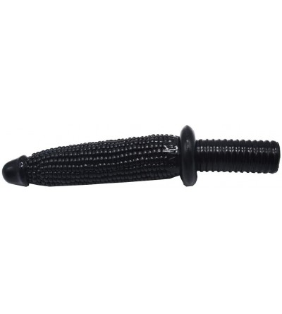 Dildos Corn Shape Big Dildo Anal Plug Bumpy Adult Toy with Handle（Black） - Black - C118WY77DL0 $51.45