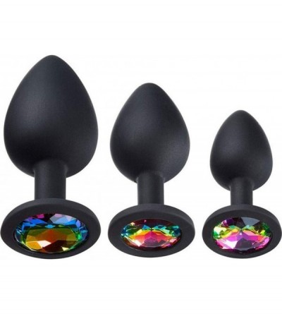 Anal Sex Toys Gems Silicone Anal Plug - Includes Small- Med & Large Size - CY18H6MEMSD $18.80