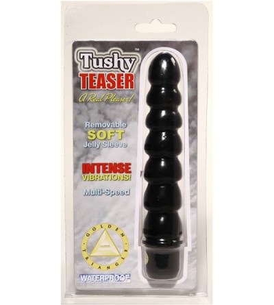 Novelties Tush Teaser Waterproof Vibe- Black - Black - CO113NYZ4DZ $30.67