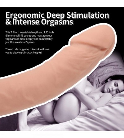 Dildos 8.5 Inch Liquid Silicone Realistic Dildo Penis Dong with Strong Suction Cup Hands-Free Didlo Masturbation Sex Toy for ...
