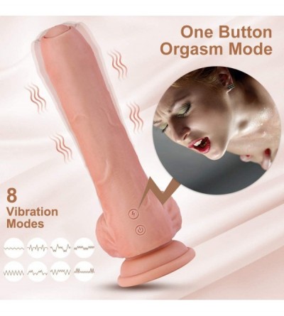 Dildos Realistic Vibrating Dildo Sex Toy for Women with 10 Vibration Modes for Hands-Free Clitoral G-Spot Anal Stimulation-On...