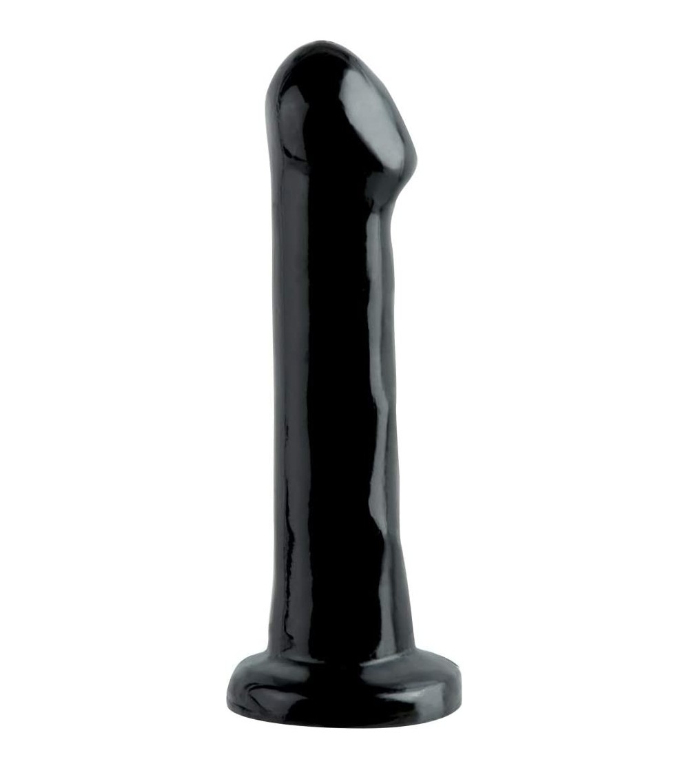 Dildos Rubber Works 6.5-Inch Suction Cup Dong- Black - CO11274J0BT $26.58