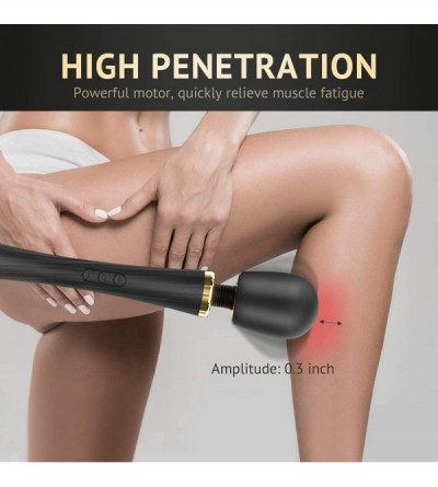 Vibrators Sonic Handheld Percussion Wand Massager with 3 Massage Heads- Deep Tissue Massager Set for Sore Muscle and Stiffnes...