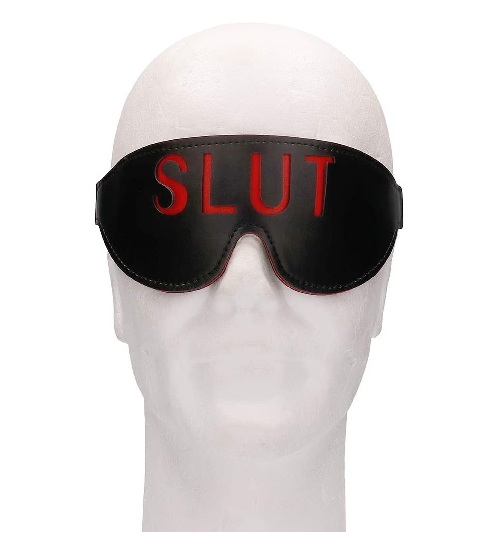Blindfolds Blindfold - Slut - Black - CE18X46WI9N $12.45