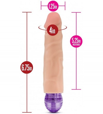 Vibrators 6" Soft Realistic Vibrating Dildo - Multi Speed Beginner Vibrator - Sex Toy for Women - Sex Toy for Adults (Beige) ...