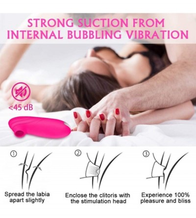 Vibrators Clitoral Sucking Vibrator Stimulation with 10 Suction Modes-Waterproof Rechargeable Quiet 2 in 1 Clitoris Nipples S...