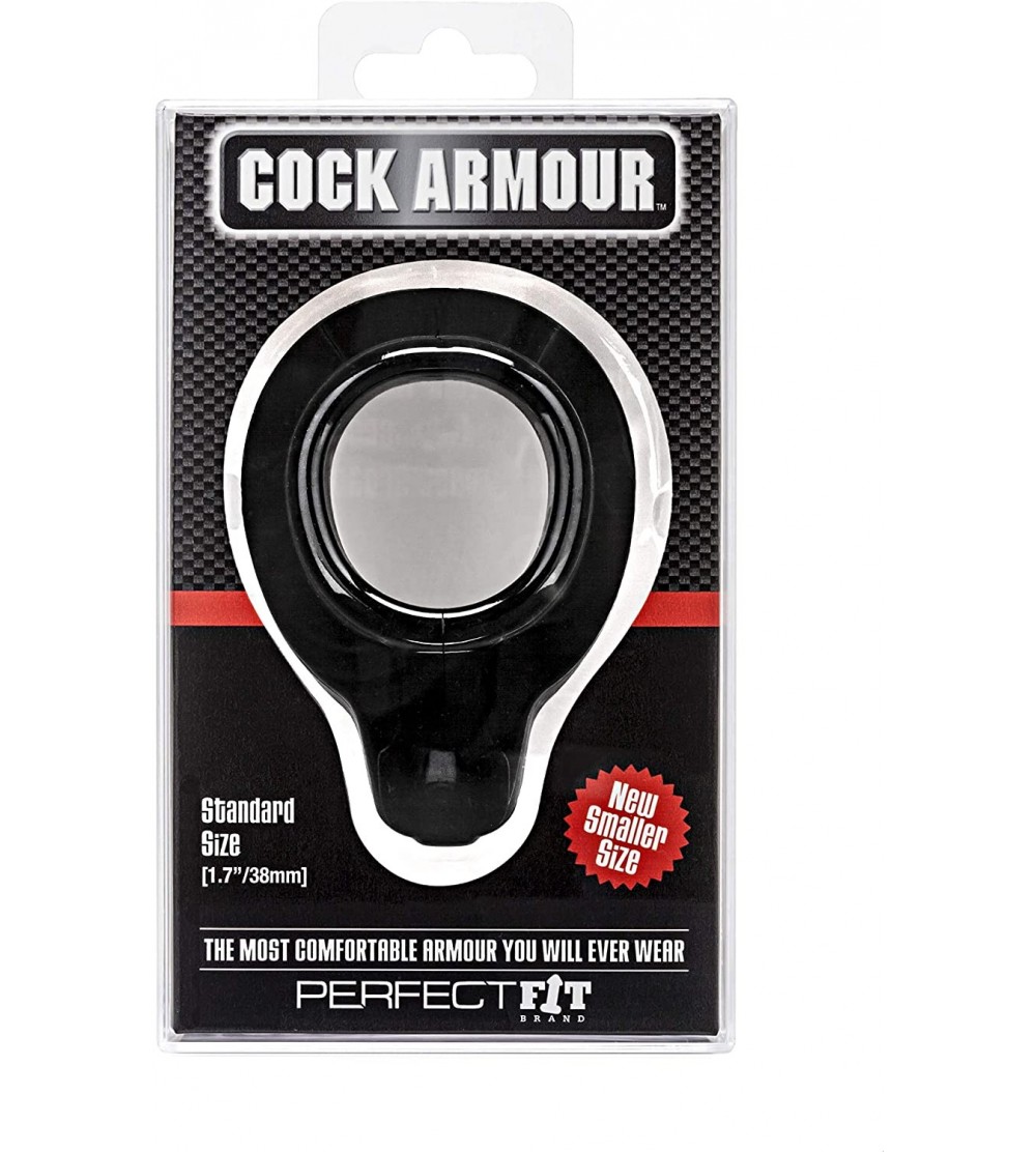 Penis Rings Cock Armour Standard Size Ring- Black - Black - C111GJOP4XV $13.75