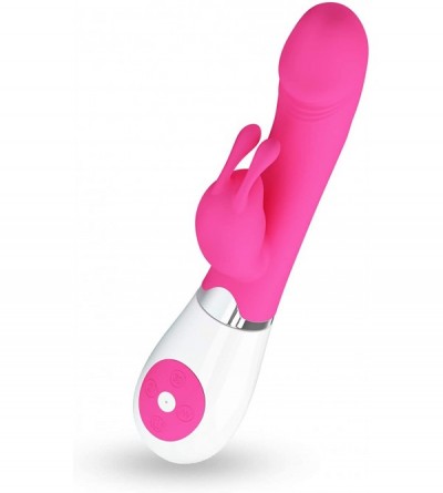 Vibrators Rabbit Vibrator Voice-Sound Activated 30 Modes Smooth Silicone Pink - Pink - CE189XXES7O $57.21