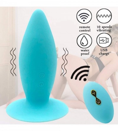 Anal Sex Toys Teledildonic Butt Plug Powerful & Intense Vibrating Remote Control Vibrators Sex Toy for Men & Women-Wireless C...