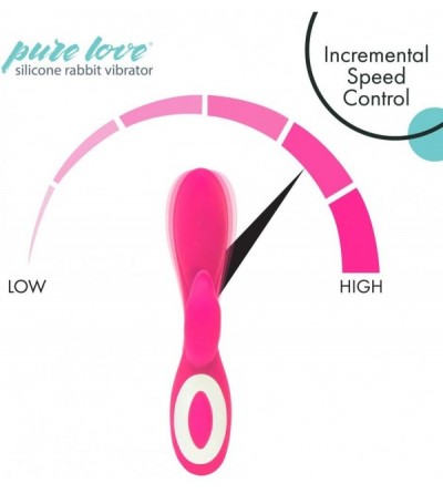 Vibrators G-Spot Silicone Rabbit Vibrator Pink- Rechargeable Clitoris Stimulator- Water-Resistant and Multi Function- Adult S...