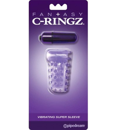 Pumps & Enlargers Fantasy C-Ringz Vibrating Super Sleeve Purple - C9187CLLNHY $21.02