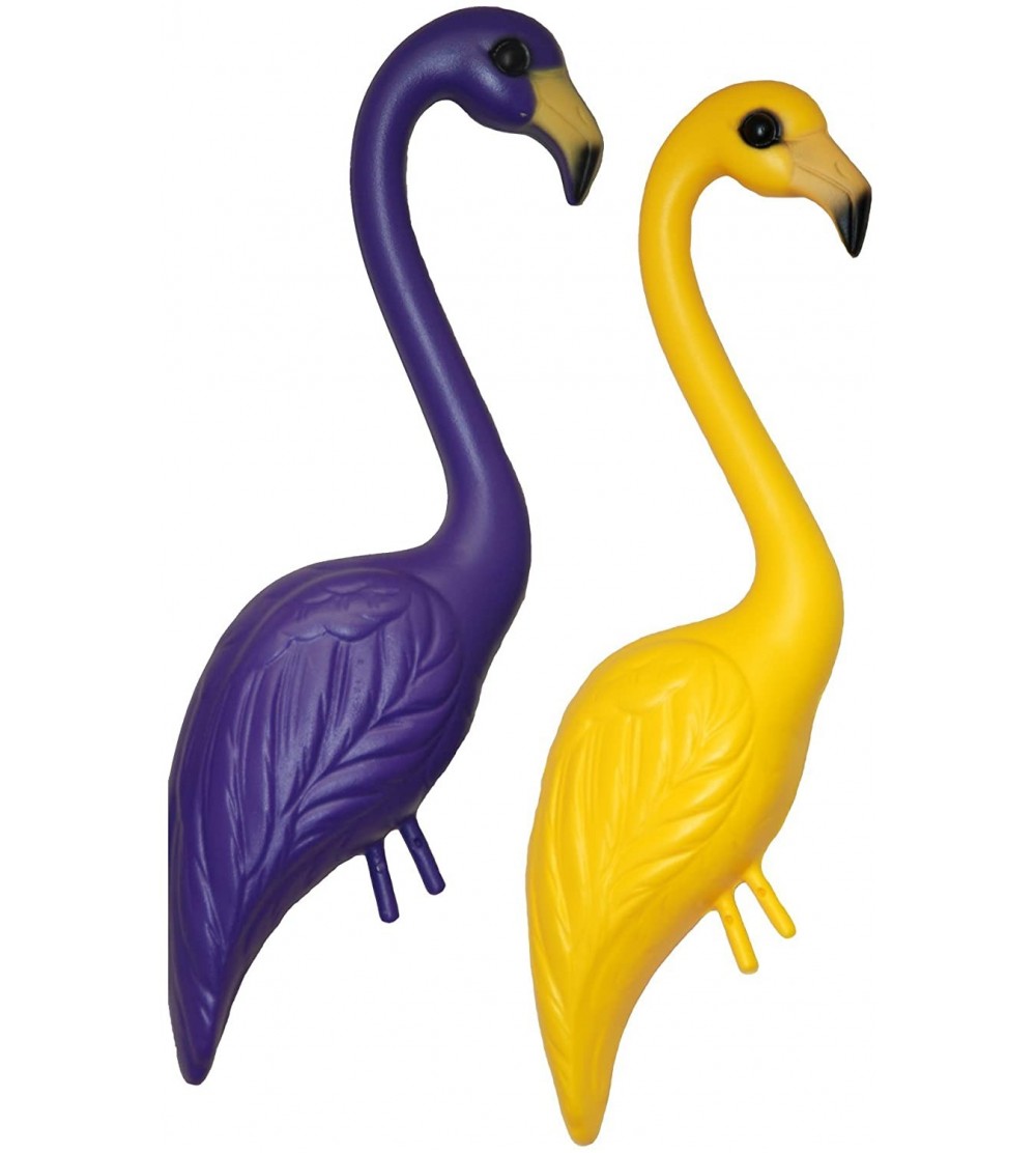 Paddles, Whips & Ticklers PUYE Flamingos- Purple-Yellow- Pair of 1 - Purple-yellow - CH115PS256B $18.58