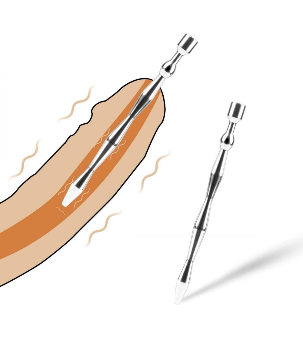 Catheters & Sounds Urethral Sounds for Men Urethral Dilator Penis Plug Solid Stainless Steel Male Metal Dilator 13CM-Men's Ho...