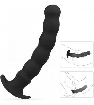 Anal Sex Toys Anal Beads- Silicone Anal Plug Thread Butt Plug with Narrow Flared Base Adult Sex Toy for Men Women (Big) - Big...