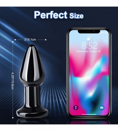 Anal Sex Toys Vibrating Butt Plug Rechargeable Vibrating Anal Plug Prostate Massager with 10 Modes Glass Butt Plug Fetish Bon...
