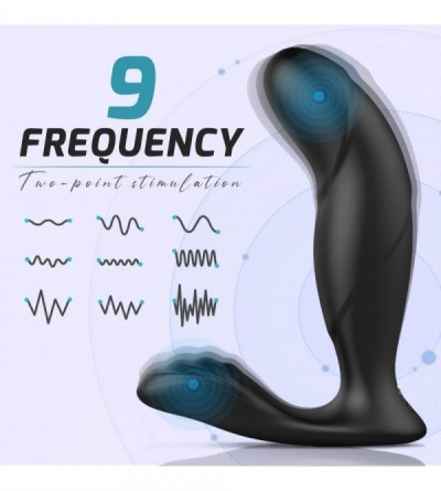 Vibrators Vibrating Prostate Massager Remote Controlled 9 Speeds Anal Vibrator- Rechargable Anal Butt Plug Wearable Clitoral ...