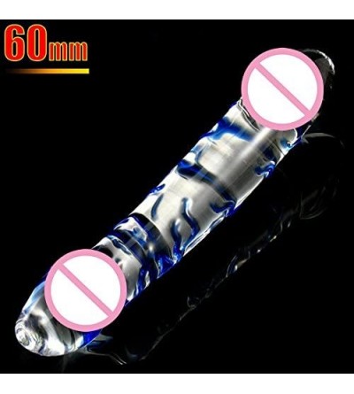 Anal Sex Toys Huge Glass Dildo Double Head Pleasure Wand Crystal Penis G-spot Erotic Toy Anal Sex Toy for Men Women Couples S...