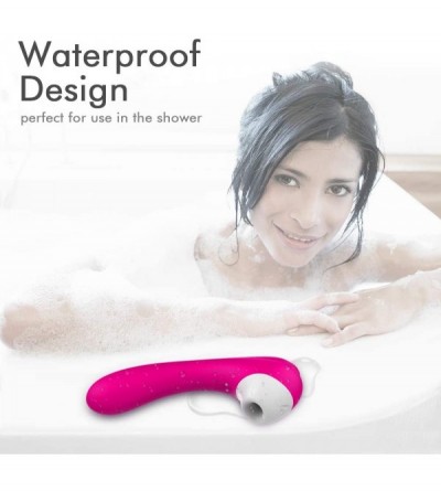 Vibrators Clitoral Sucking Dildo Vibrator- Waterproof G-Spot Clit Massager for Female with 10 Suction & 9 Vibration- Recharge...