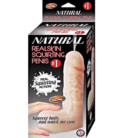 Dildos Natural Realskin Squirting Penis 01- 6 Inch Dildo - CJ183QAQUMA $17.00