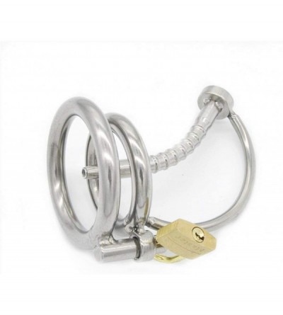 Chastity Devices Male Chastity Device Urethral Sound Lock in Chastity Cage Fetish Metal Sex Toy Catheters Insertion Sex Toys-...