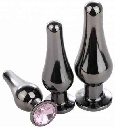 Anal Sex Toys Updated Fetish Butt Anal Sex Toys- 3Pcs Stainless Steel Anal Butt Plugs Personal Massager for Sex Games (3 Colo...