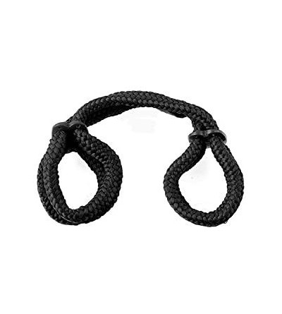 Restraints Silk Rope Love Cuffs Black - CP117X9PSYB $29.46