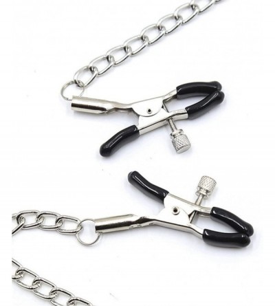 Nipple Toys Bondage Under Bed Restraint Kit SM Sex Toy Plastic Mouth Ball Gag with Nipple Clamps Chain Nipple Clips Nipple Je...