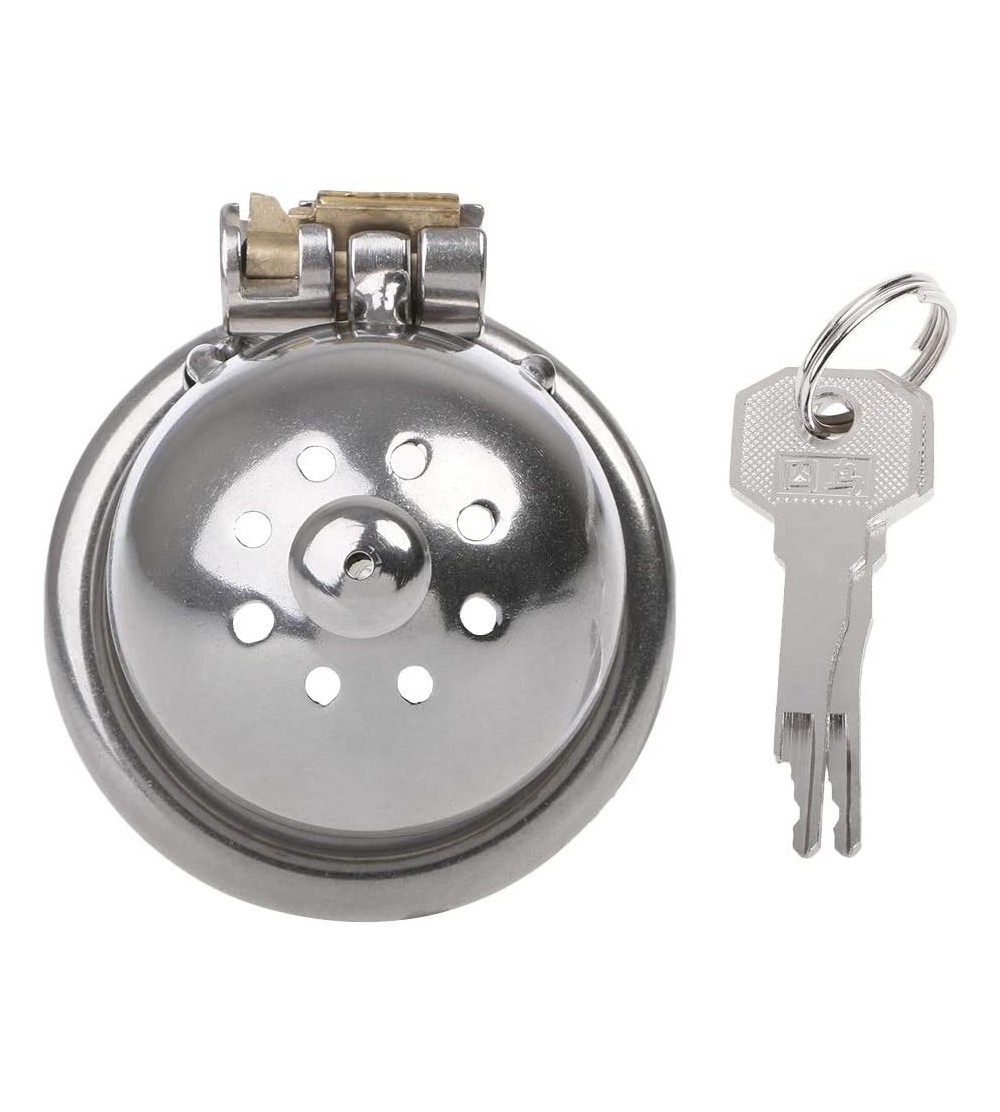 Chastity Devices 1PC Chaste Bird Stainless Steel Male Chastity Device Super Small Short Cock Cage - 40 - CW18L2UKOX5 $28.92
