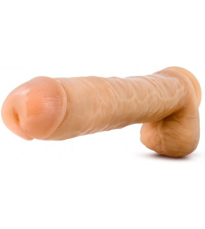 Dildos Hung Rider 14" Extra Long Thick Realistic Dildo Suction Cup Harness Cup Sex Toy - Beige - CO11FLOZABP $19.45