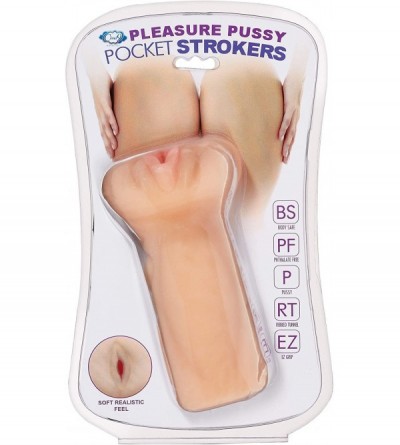 Male Masturbators Pocket Pussy Stroker Masturbator & Drying Bag (Flesh) - CM18QHSZSZO $6.71