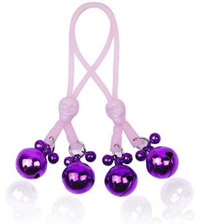 Nipple Toys Nipple Clamps Clips with Luminous Rope SM Flirting Toy for Women(Pink Skull Gold Bells) - Gold1 - CB12MTCO045 $20.98