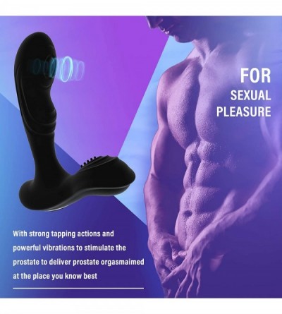 Anal Sex Toys 2 in 1 Flapping Vibrating Anal Vibrator Prostate Massager with Three Motors & 24 Vibrations- Butt Plug G spot V...