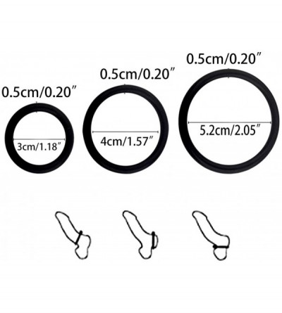 Penis Rings Silicone Adjustable Ring Rings for Men - CN197QZIMS8 $19.58