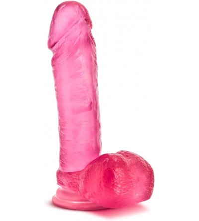 Dildos 8" Realistic Translucent Dildo - Cock and Balls Dong - Suction Cup Harness Compatible - Sex Toy for Women - Sex Toy fo...