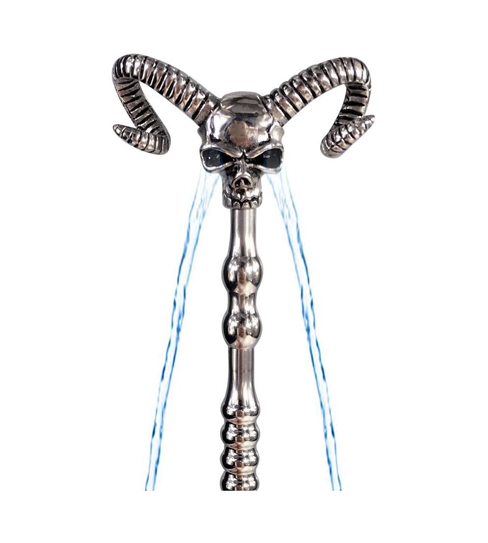 Catheters & Sounds Stainless Steel Hollow Skull Head Water Flowing Urethral Sound Penis Plug Male Stimulate Masturbate Rod 14...