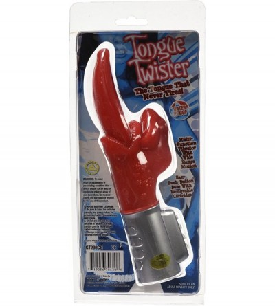 Vibrators Tongue Twister Vibrator- Red (UGT298) - CX112P33Q99 $18.00