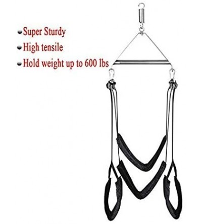 Sex Furniture Couple Comfortable Relax Massager Tool 360 Spinning Adjustable Indoor Swing with Steel Triangle Frame and Sprin...