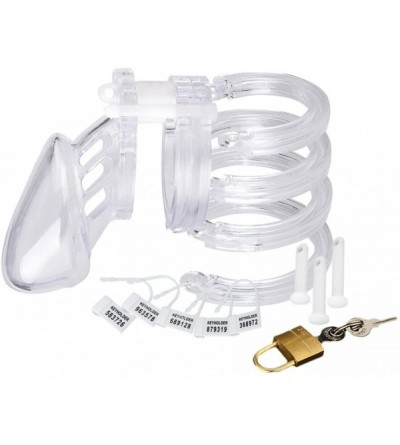 Chastity Devices Male Chastity Cage Device Cock Cage-Transparent(CB6000S-Shorter) - C512NEUH9ST $89.44