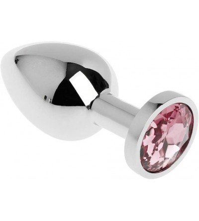 Anal Sex Toys Small Size Metal Crystal Amal Plug Booty Beads Jewelled Amal Bùtt Plugs Adūlt Toys for Men Couples - Pink - CQ1...