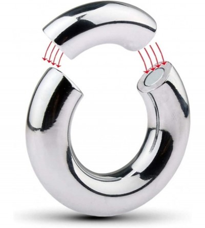 Chastity Devices Stainless Steel Magnetic Ring Metal Lock Cage Six Delay Product Male Device for Men Adult Toy-E - E - C019H9...