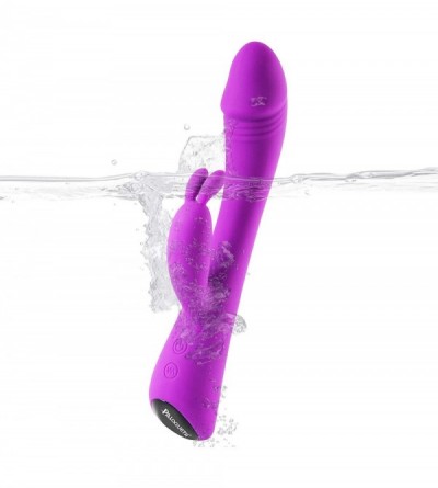 Vibrators G Spot Rabbit Vibrator Adult Sex Toys with Bunny Ears for Clitoris Stimulation-Waterproof Personal Dildo Vibrator C...