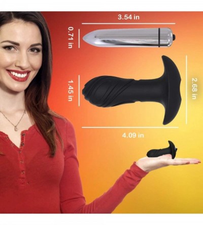 Anal Sex Toys Vibrating Butt Plug Anal Sex Toy Waterproof Soft Silicon Butt Anal Plug with Removable Vibrator for Anal Play -...