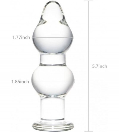 Anal Sex Toys Glass Anal Plug Cone Crystal Butt Plug Anal Sex Toys for Women Men Couple - C7127WTQWZZ $27.11