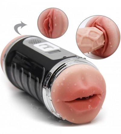 Male Masturbators Handsfree USB Rechargeab Automatic Piston Portable Control Rotating Electronic Heating Massage Cup Pocket P...